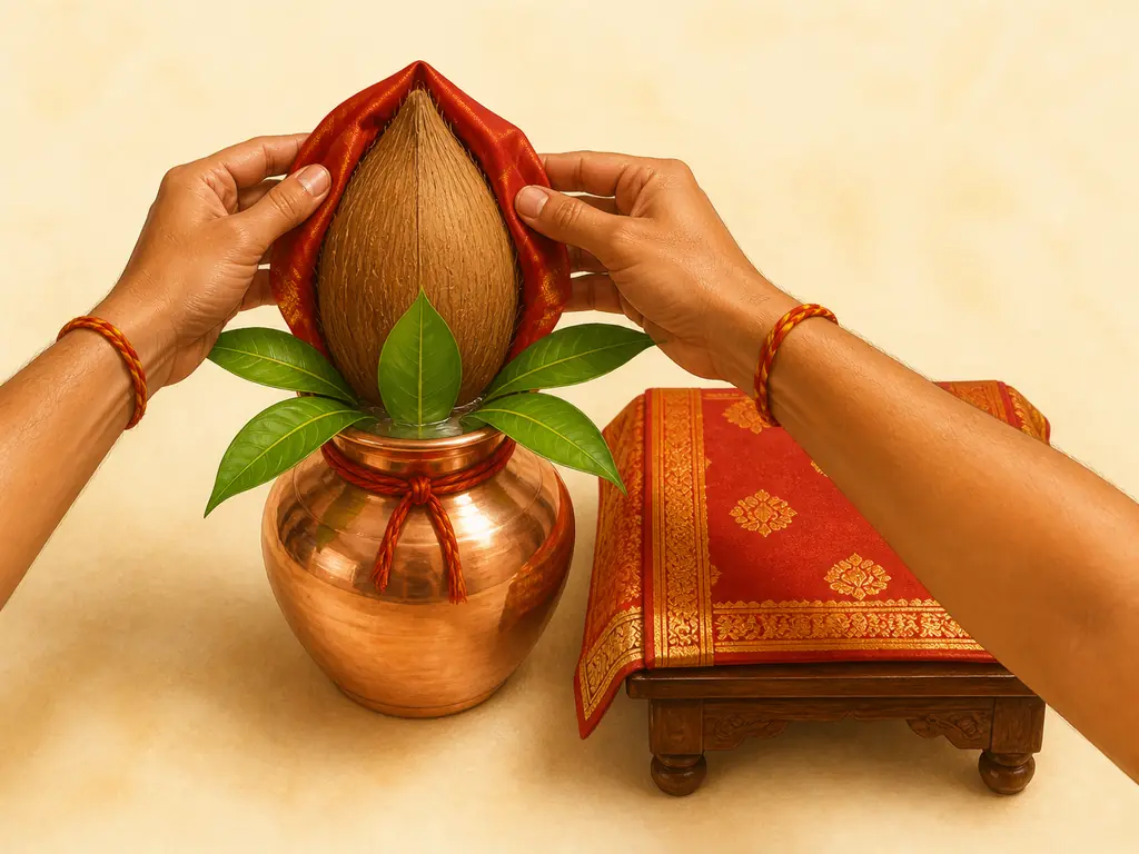 कलश स्थापना — गणेश पूजा विधि